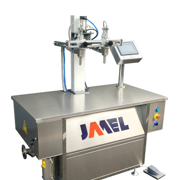 Double Nozzle Metering Pump Filling Machine for Small Barrel