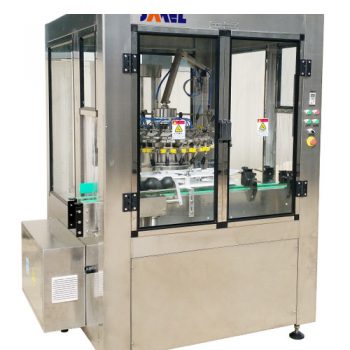 ROTATORY AIR-OPERATED BOTTLE RINSING MACHINE